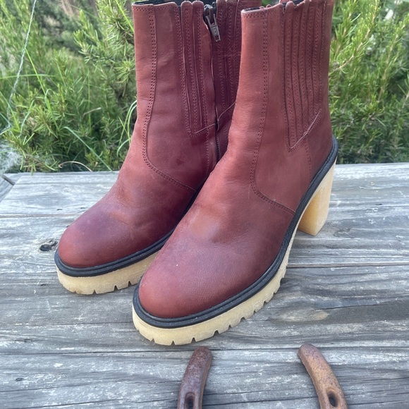 James leather Chelsea boot, Free People - Picture 2 of 10